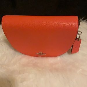 Tangerine coach purse